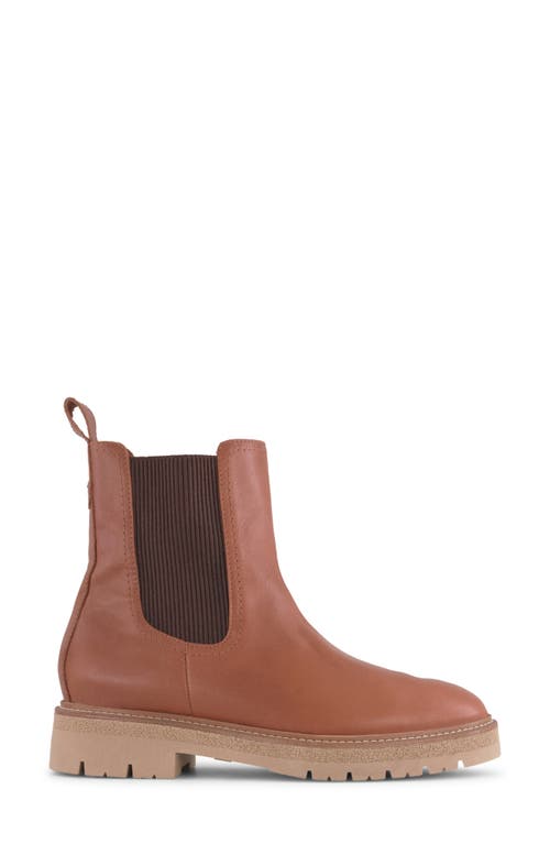 Naot Main Platform Bootie In Peanut Brown Leather