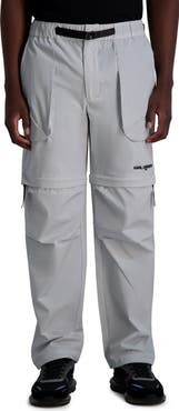 KARL LAGERFELD PARIS Convertible Zip Front Cargo Pants