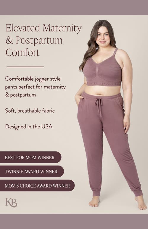 Kindred Bravely Tapered Maternity Lounge Joggers In Pink
