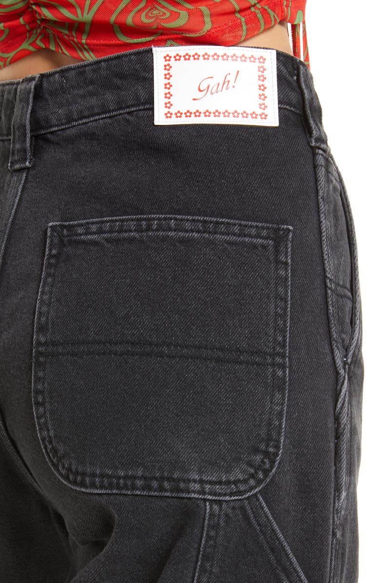 Lisa Says Gah Dylan High Waist Straight Leg Carpenter Jeans, Alternate, color, 