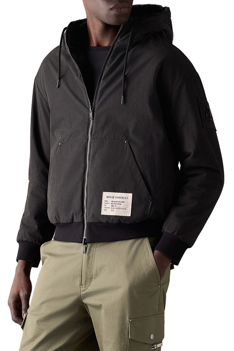 Roland Reversible Organic Cotton Jacket, Alternate, color, BLACK