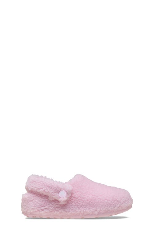 Crocs Girls Classic Cozzzy Slipper In Pink