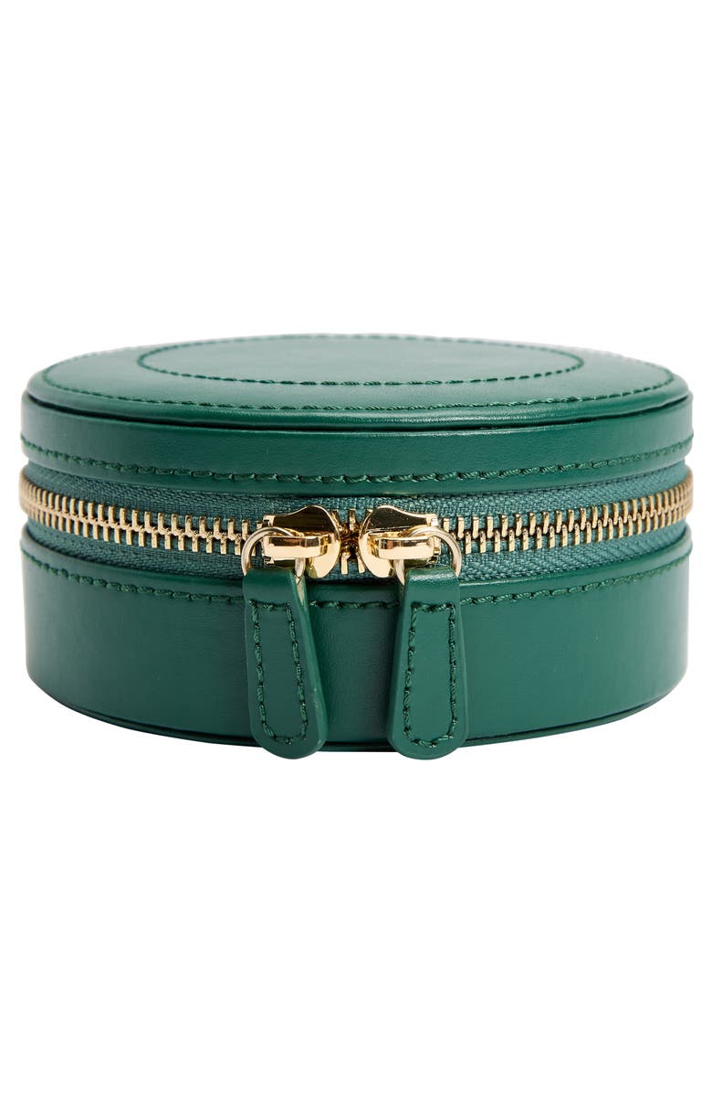 WOLF Sophia Round Zip Case, Main, color, Forest Green