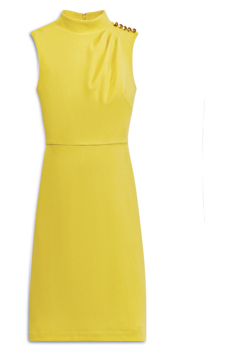 Donna Karan New York Pleated Sleeveless Sheath Dress, Alternate, color, 