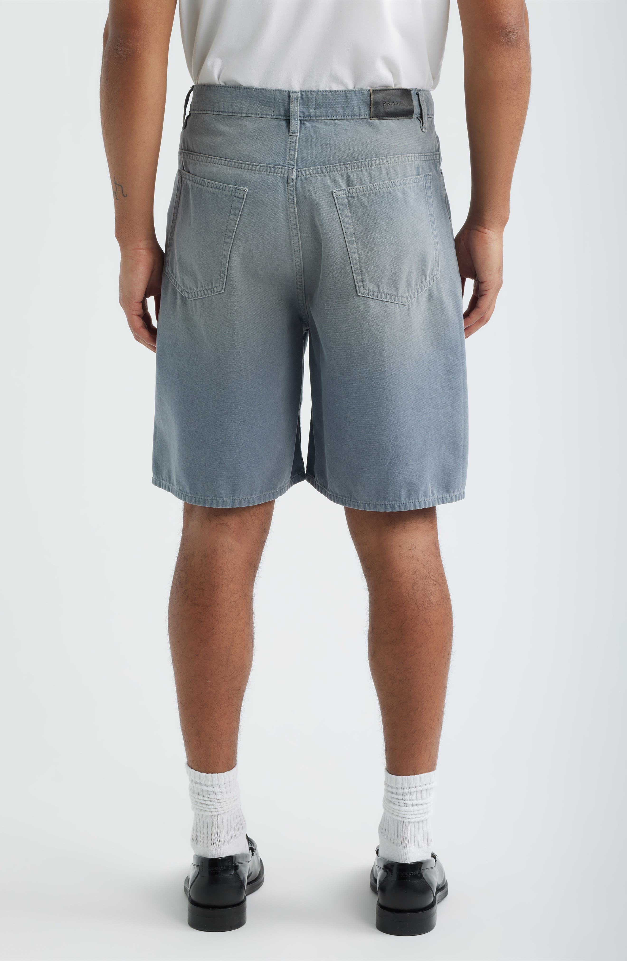 Baggy Fit Cotton Canvas 5-Pocket Shorts - image 2