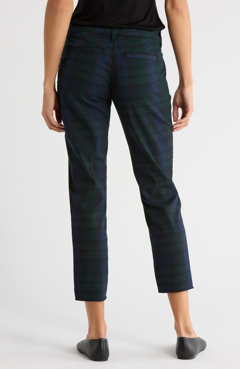 Frank & Eileen Wicklow Crop Chinos, Alternate, color, Black Watch Plaid