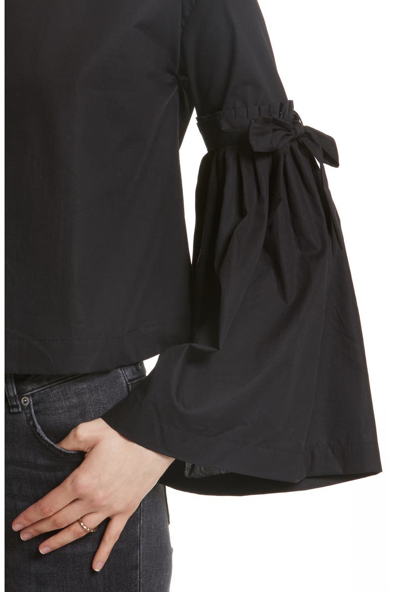So Obviously Yours Bell Sleeve Top, Alternate, color, BLACK