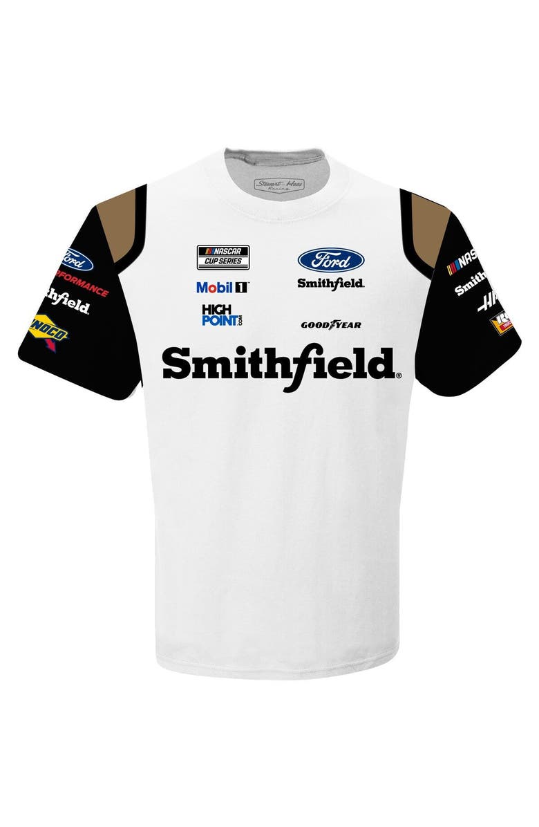STEWART-HAAS RACING Men's Stewart-Haas Racing Team Collection White Aric Almirola Smithfield Sublimated Uniform T-Shirt, Alternate, color, 