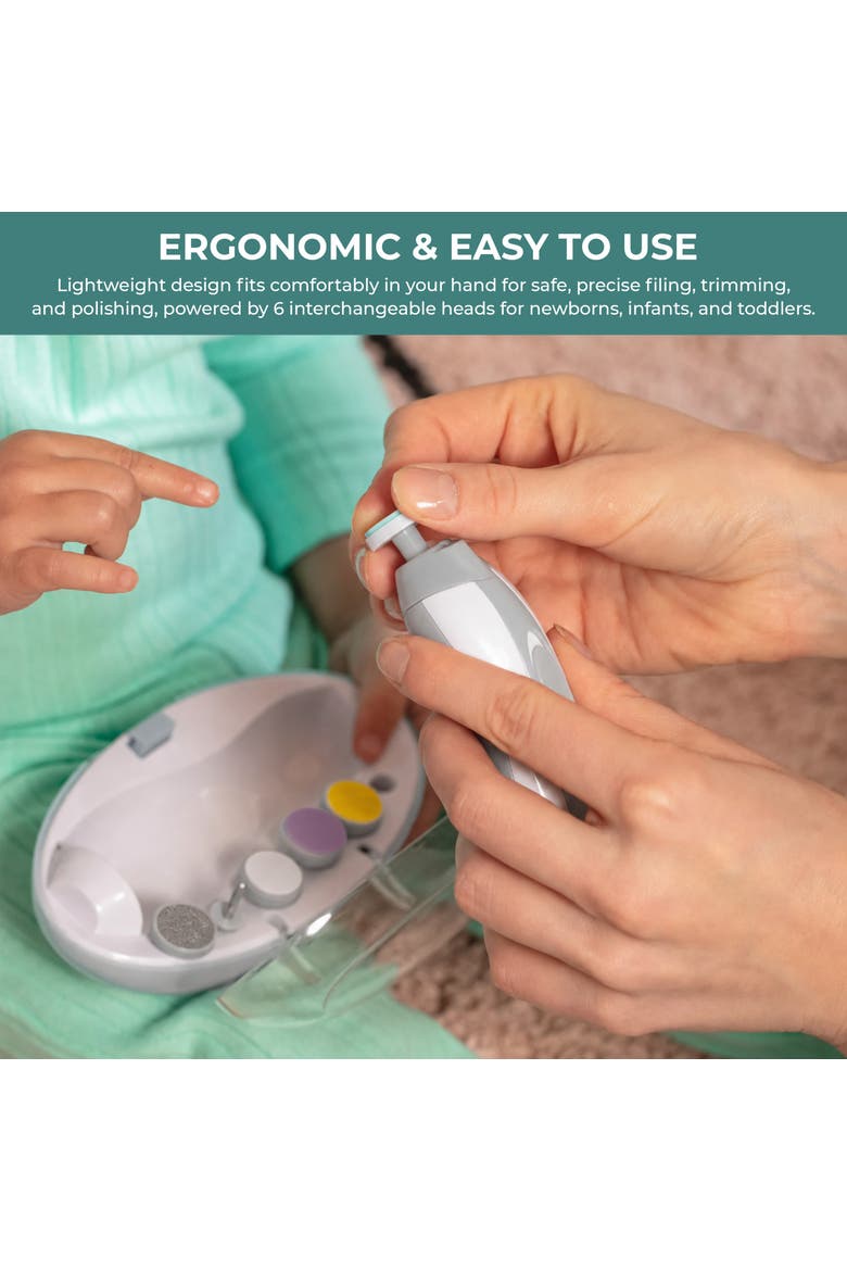 Electric Baby Nail Trimmer Gentle Care Kit, Alternate, color, Gray
