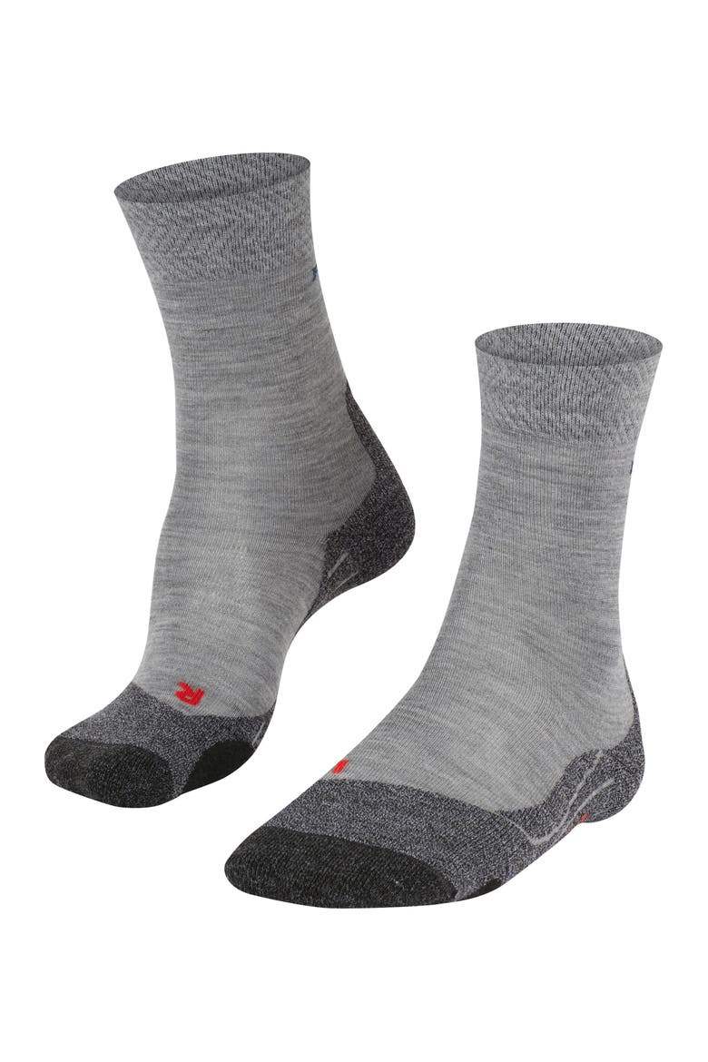 TK2 Explore Melange Hiking Socks, Main, color, Mid Grey Melange