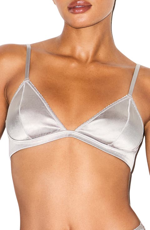Satin Triangle Bralette