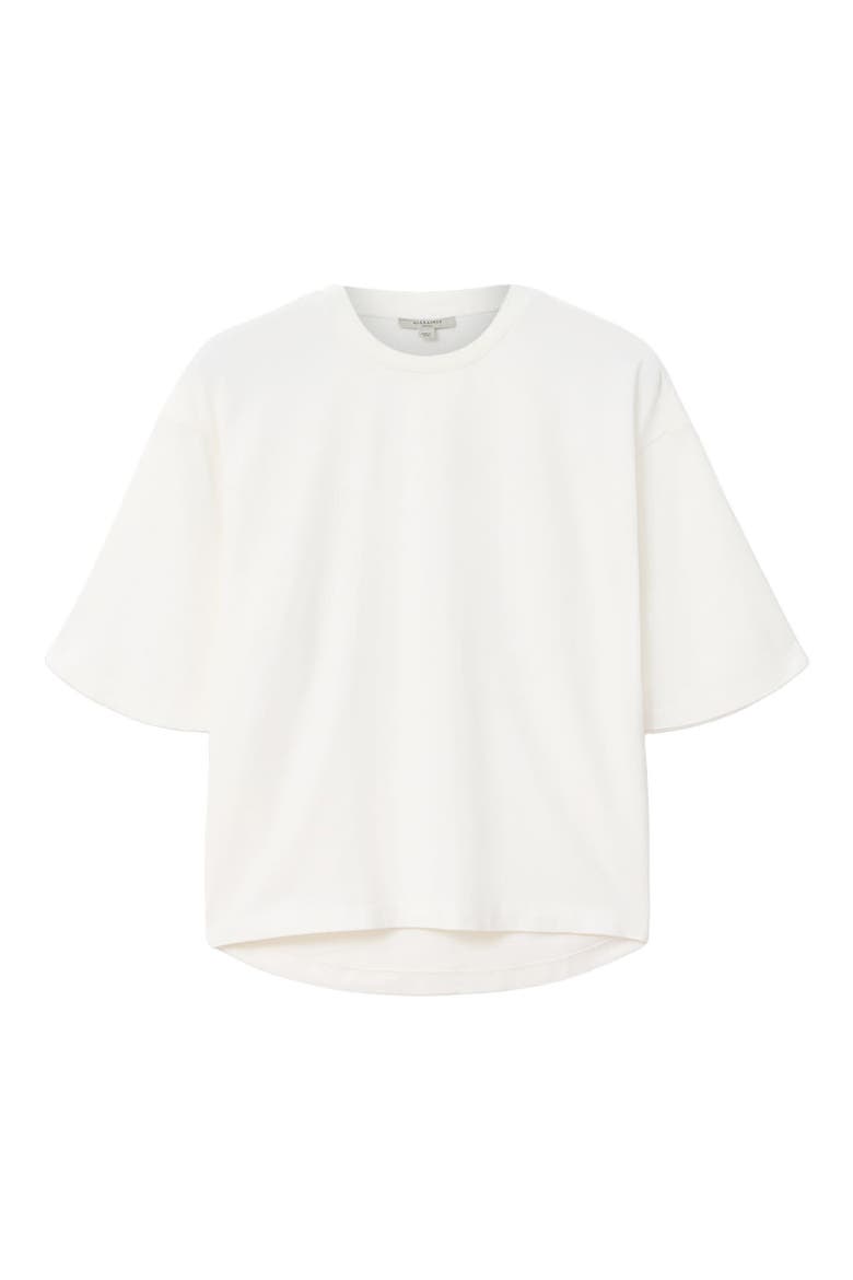 Esme Amelie Crochet Heart Back T-Shirt, Alternate, color, ECRU WHITE