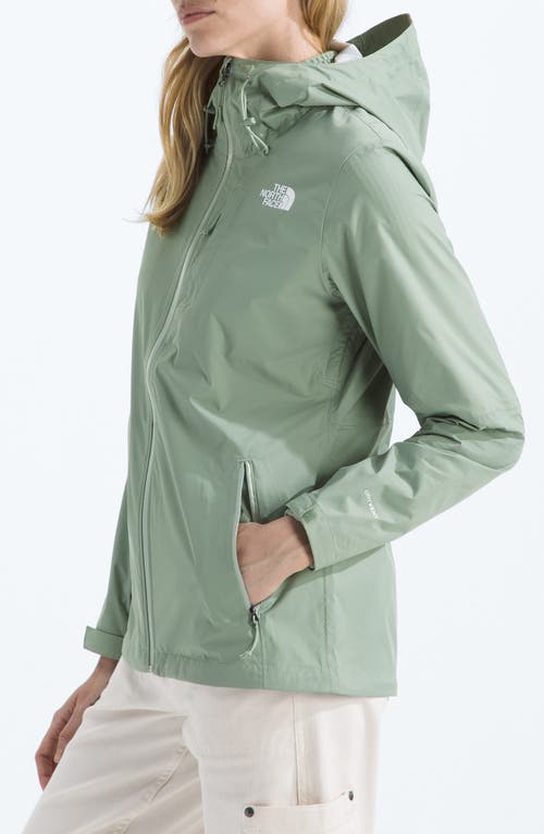 The North Face Alta Vista Hooded Water Repellent Jacket In Green