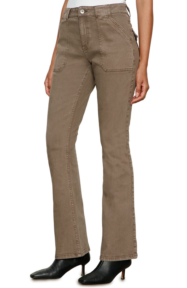 Sanctuary Hayden Utility Bootcut Jeans, Alternate, color, Morel Brown