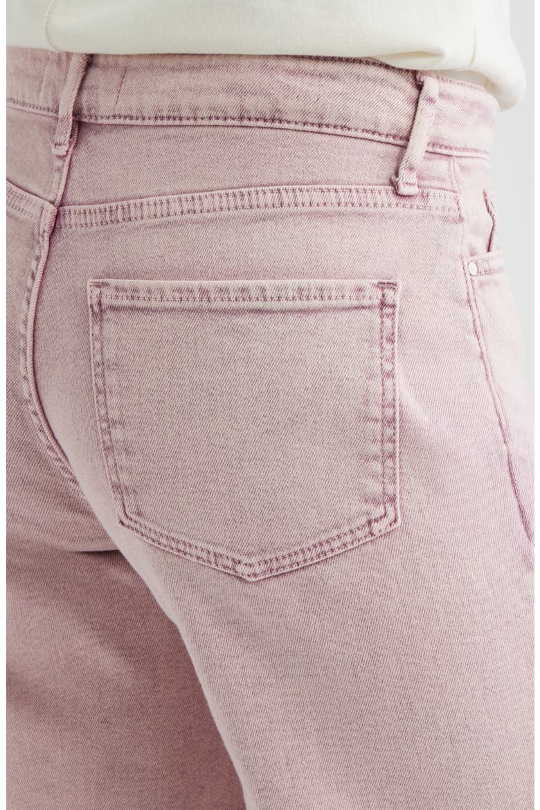 High Waist Wide Leg Jeans, Alternate, color, PINK OVER DYE