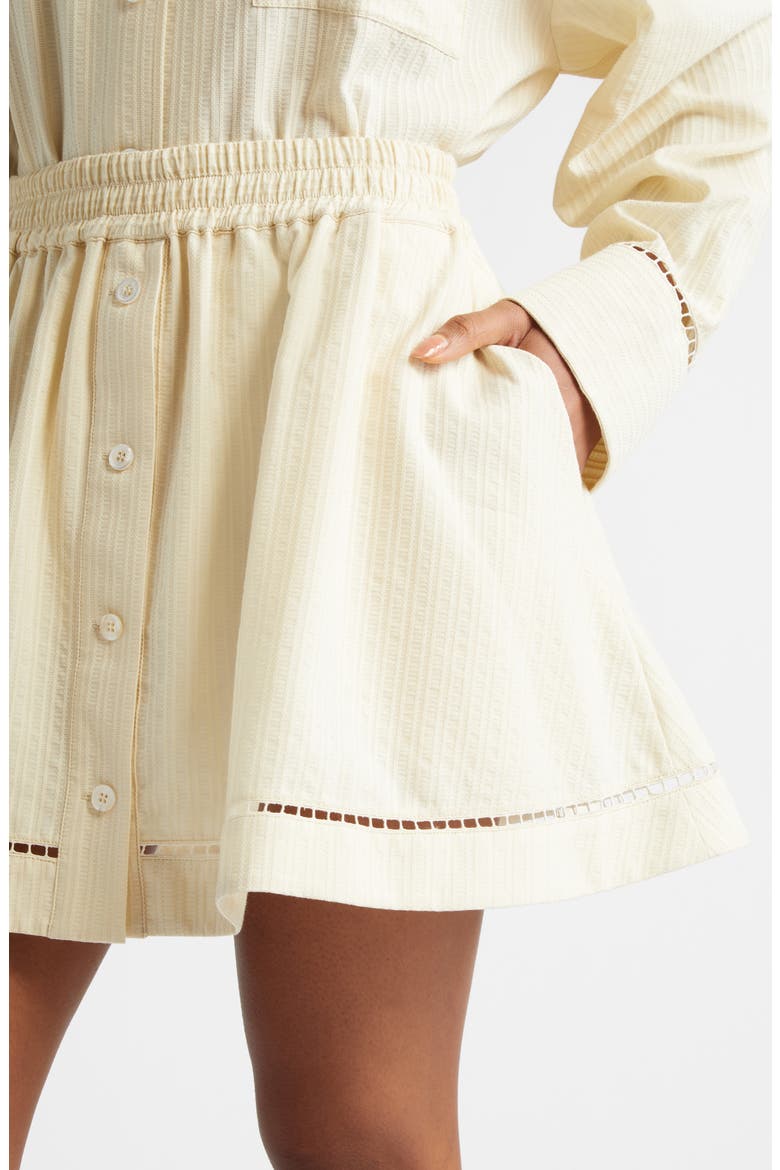 Journey Texture Stripe Circle Skirt, Alternate, color, SHORTBREAD