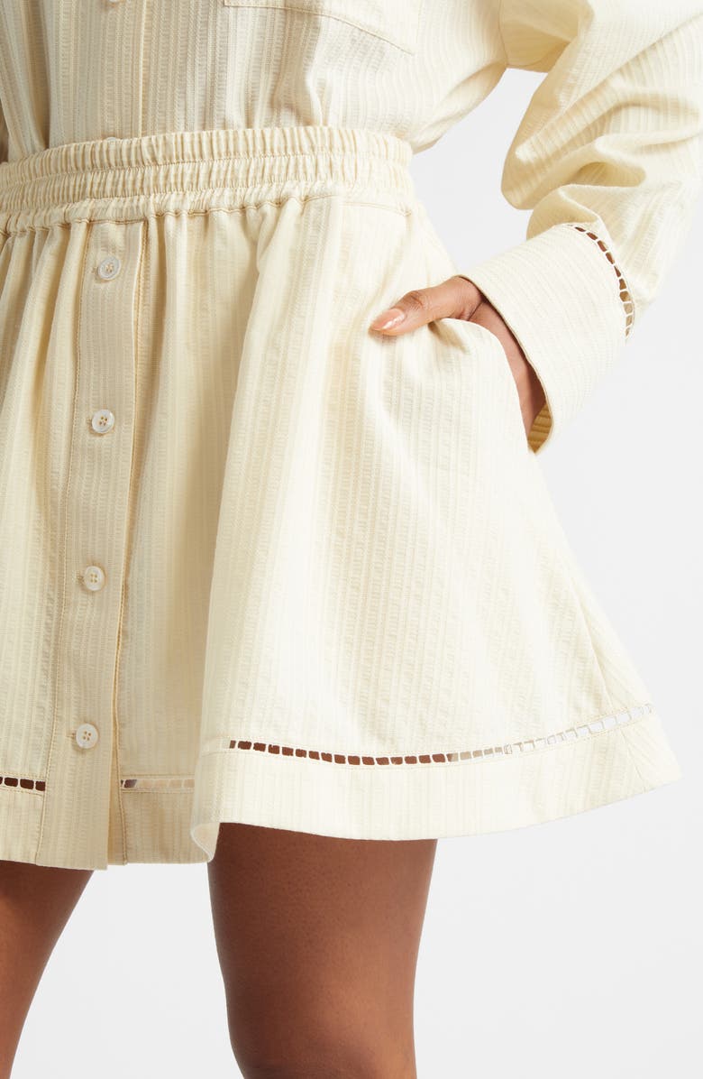 Golden Goose Journey Texture Stripe Circle Skirt, Alternate, color, Shortbread