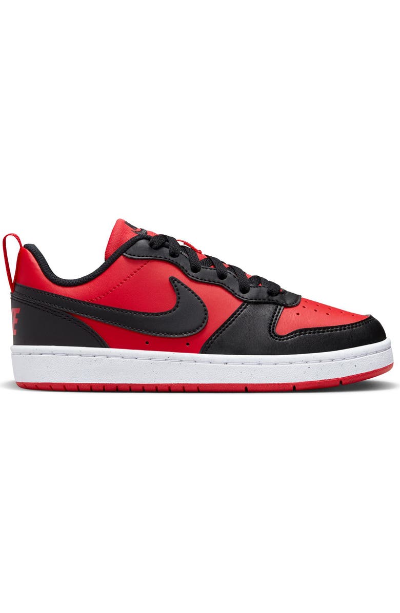 Nike Kids' Court Borough Low Top Sneaker, Alternate, color, University Red/ Black/ White
