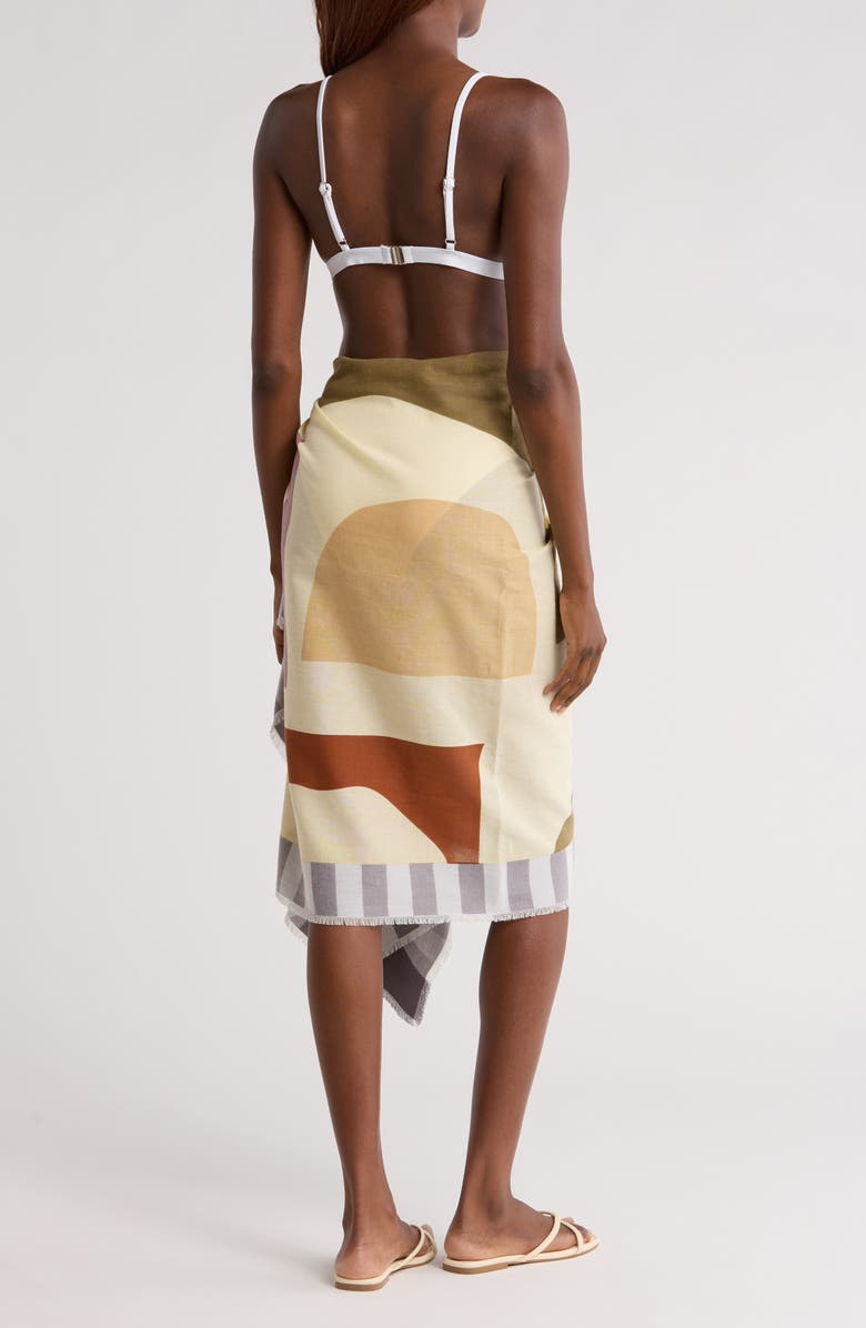 Geo Stripe Border Pareo