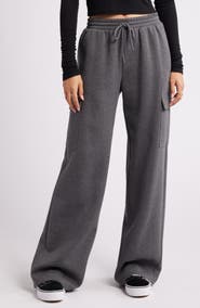 BP. Baggy Wide Leg Cargo Sweatpants