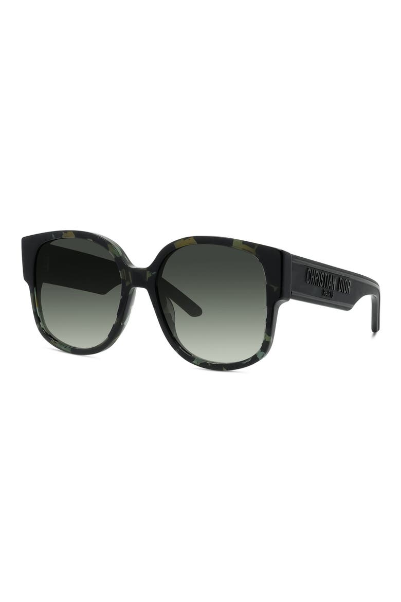 Wildior SU 58mm Square Sunglasses, Alternate, color, GREEN HAVANA/ GREEN