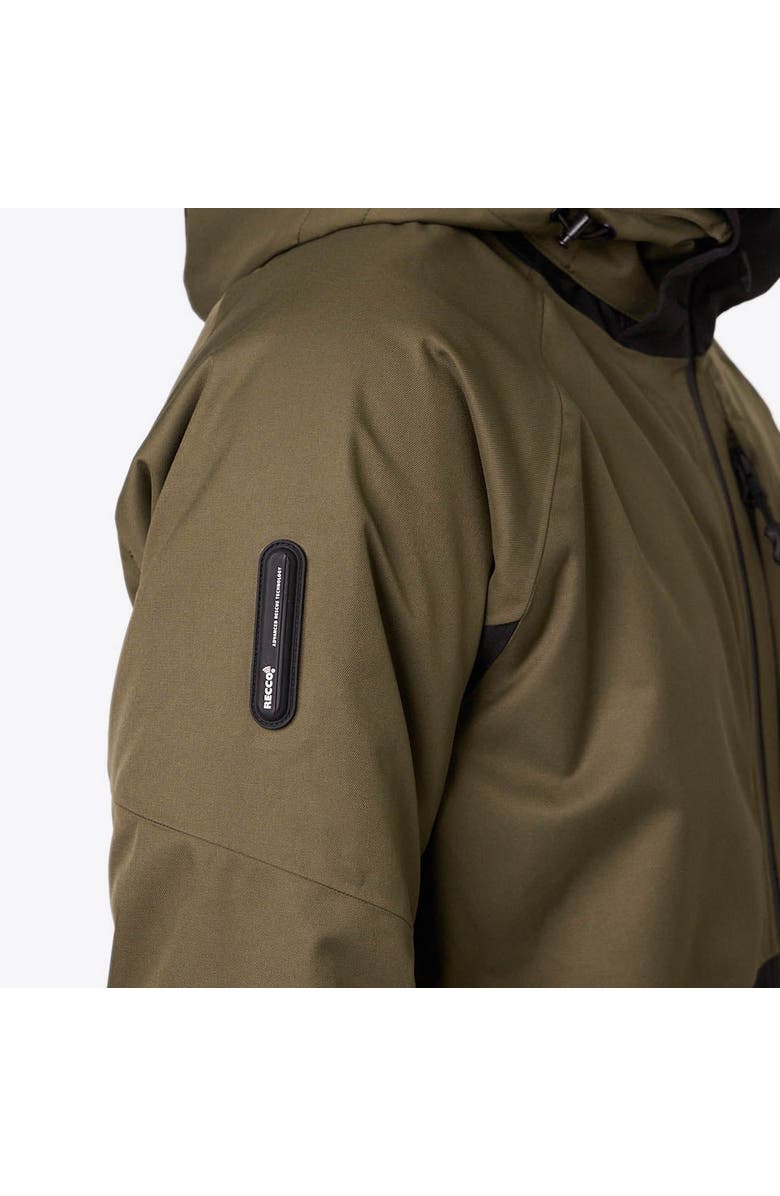 Mobile Warming Denali Anorak Heated Waterproof 1/4 Zip Snow Jacket, Alternate, color, Olive