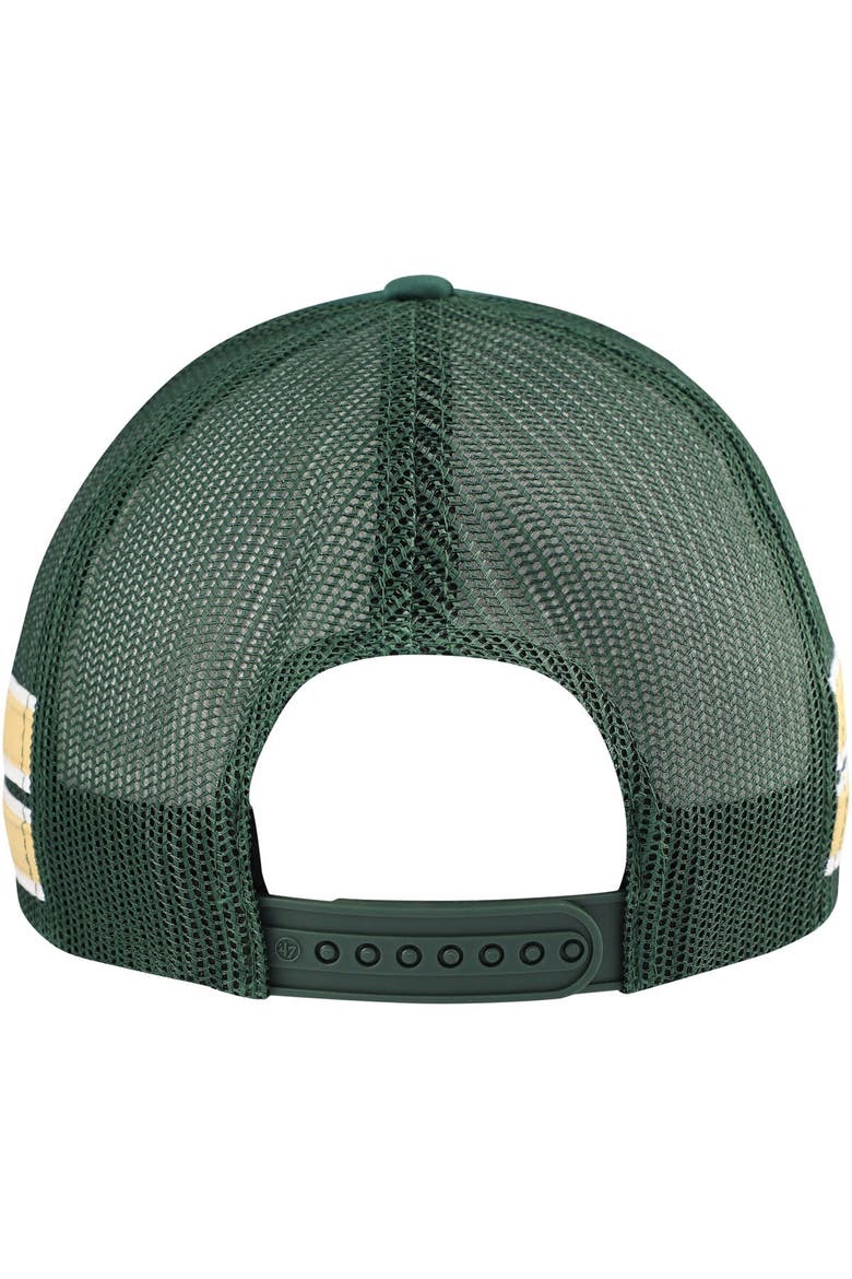 Men's '47 Hunter Green Milwaukee Bucks Sidebrand Stripes Trucker Adjustable Hat, Alternate, color, Hunter Green