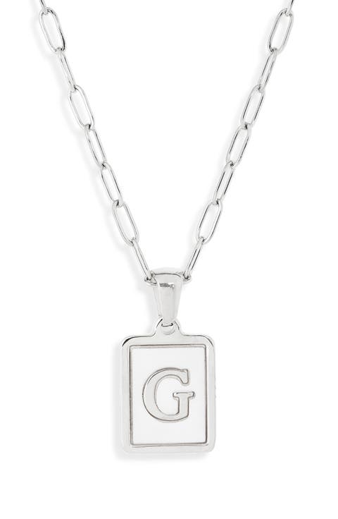 Ocean Drive Initial Pendant Necklace