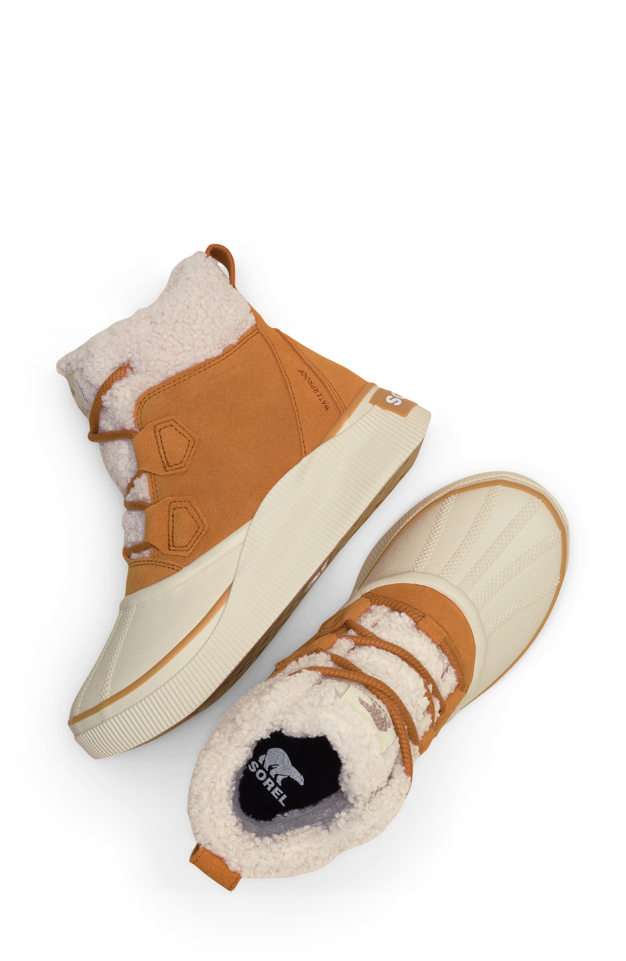 Out N About IV Chillz Waterproof Duck Boot, Alternate, color, CANYON GOLD/ HONEY WHITE