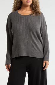 Eileen Fisher Merino Wool Crewneck Sweater