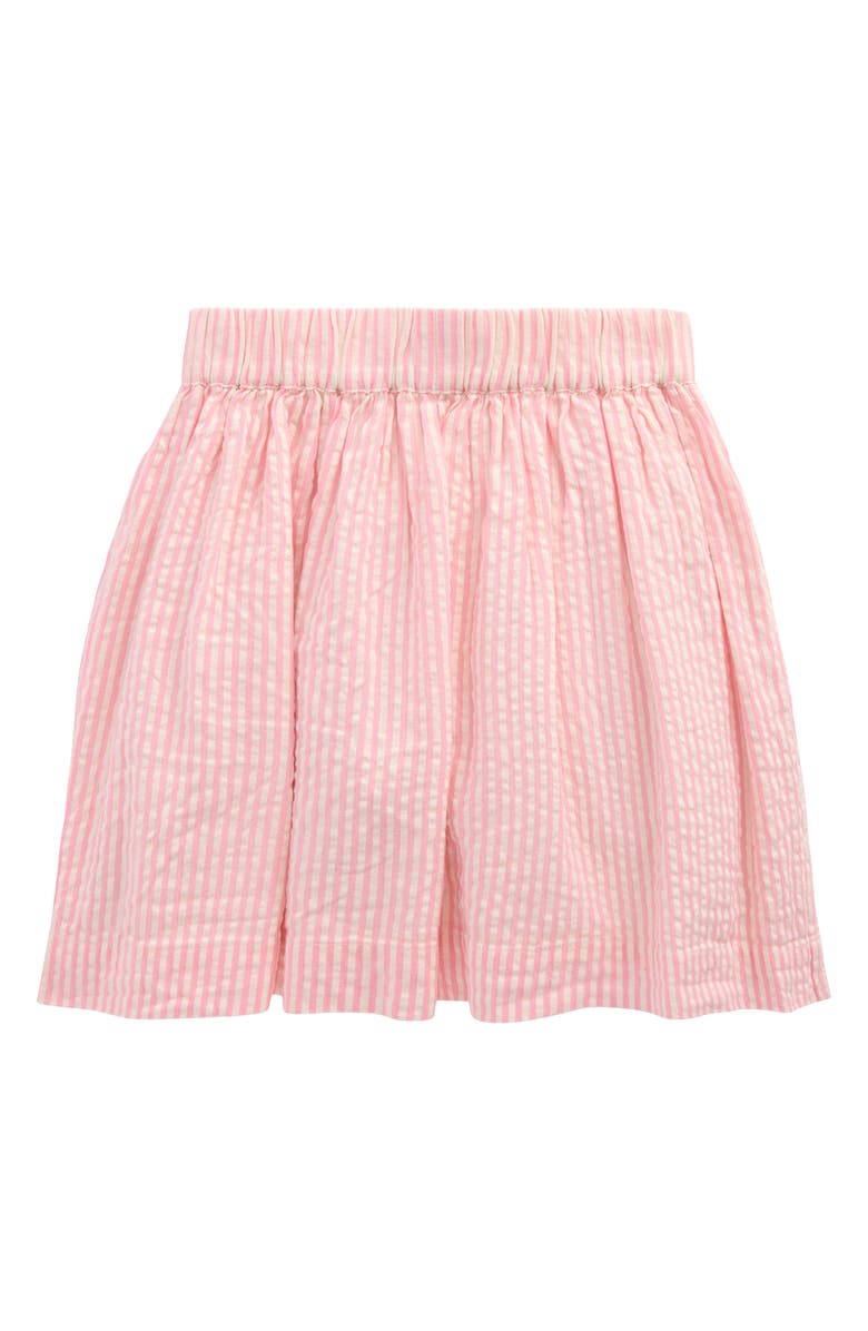 Mini Boden Kids' Stripe Floral Embroidered Cotton Seersucker Skirt, Alternate, color, Cosmos Pink Daisy Chain