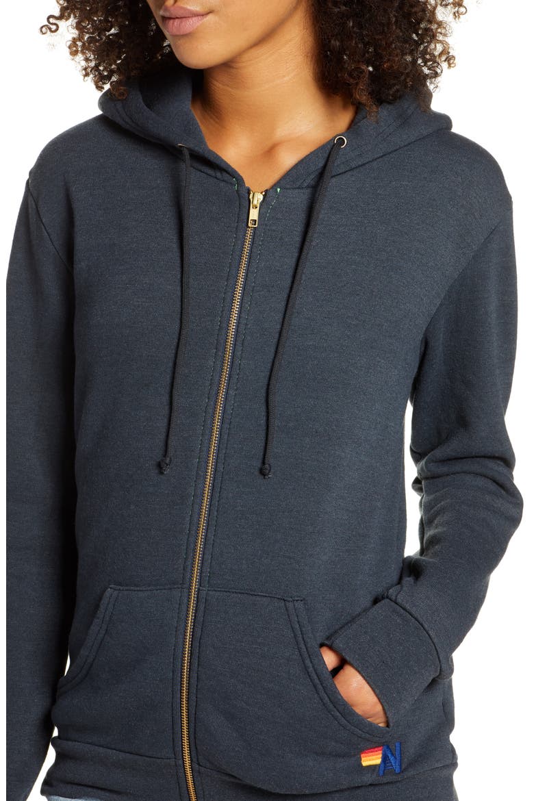 Bolt Zip Hoodie, Alternate, color, CHARCOAL
