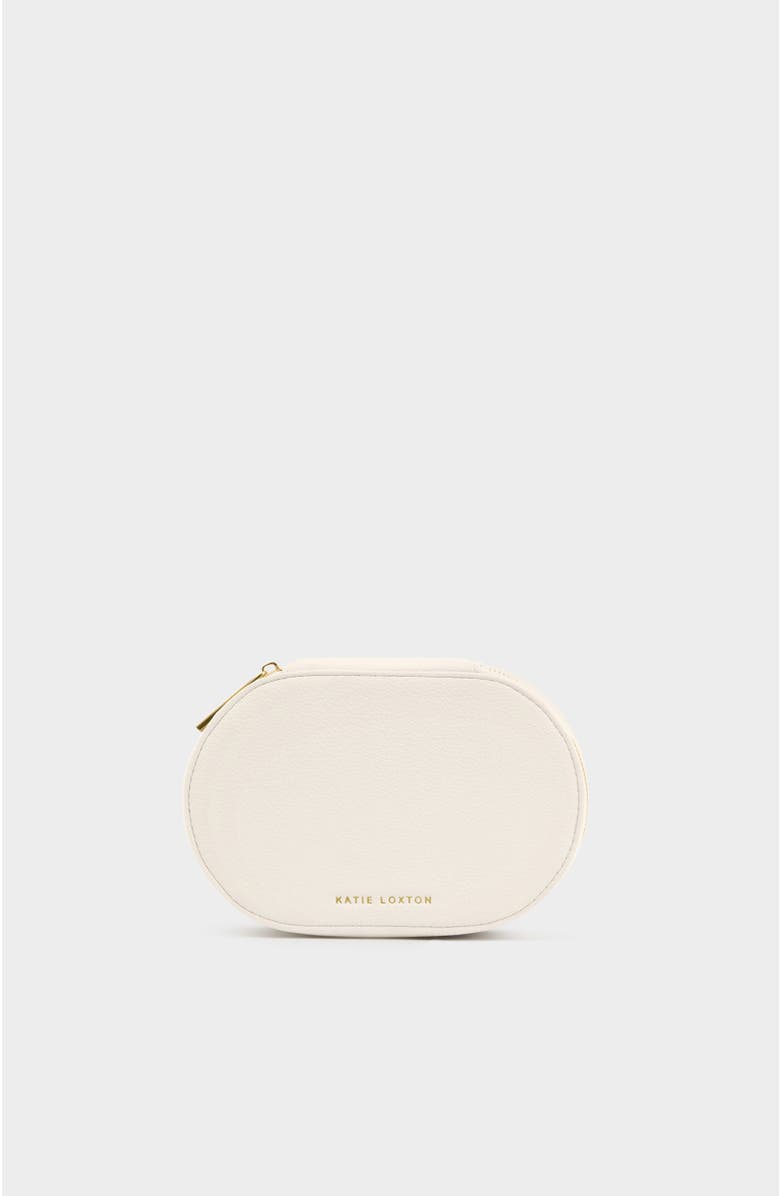 Katie Loxton Oval Jewellery Box, Main, color, Off White