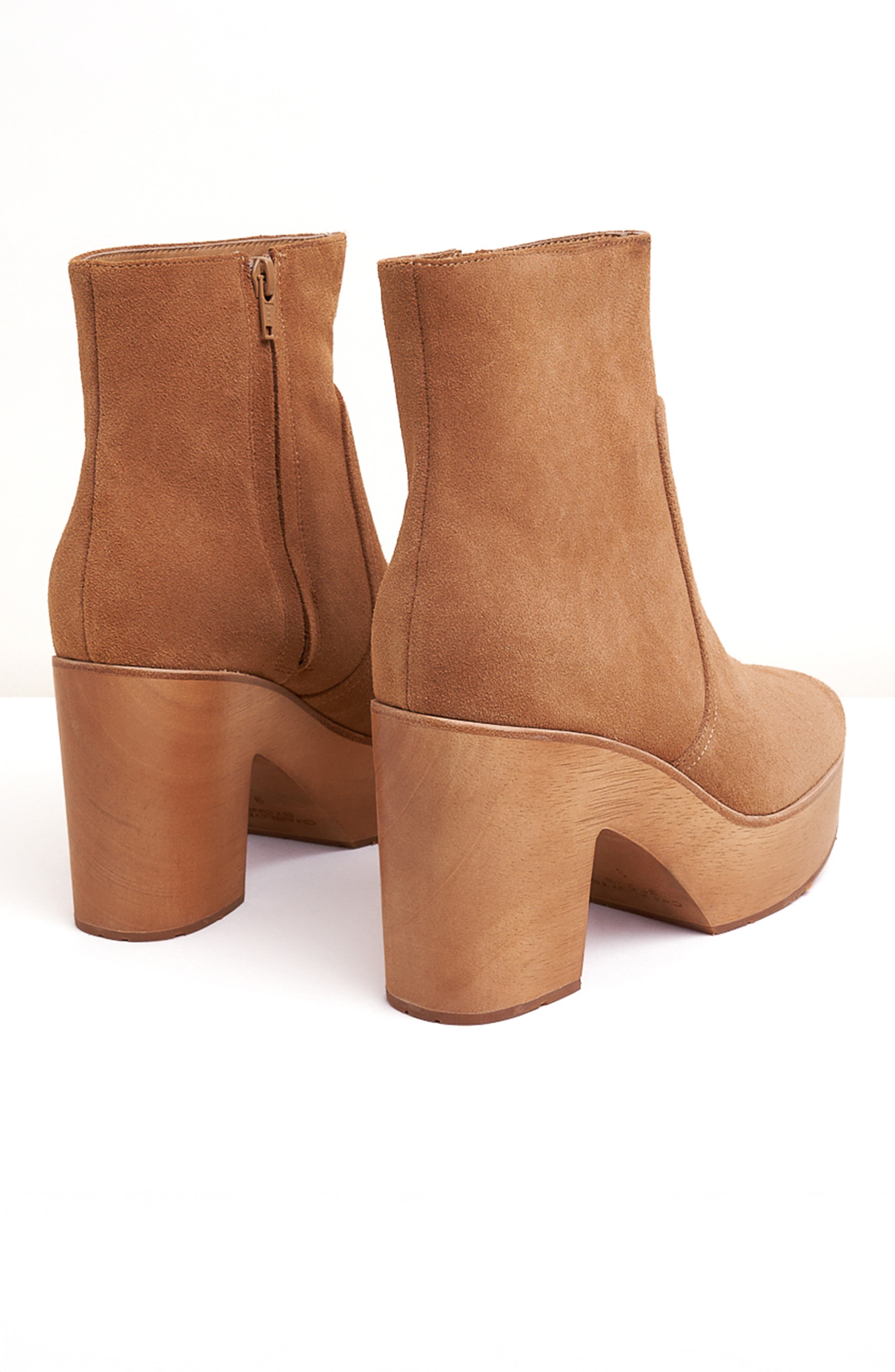 Charlotte Stone Paz Platform Clog Boot, Alternate, color, Camel