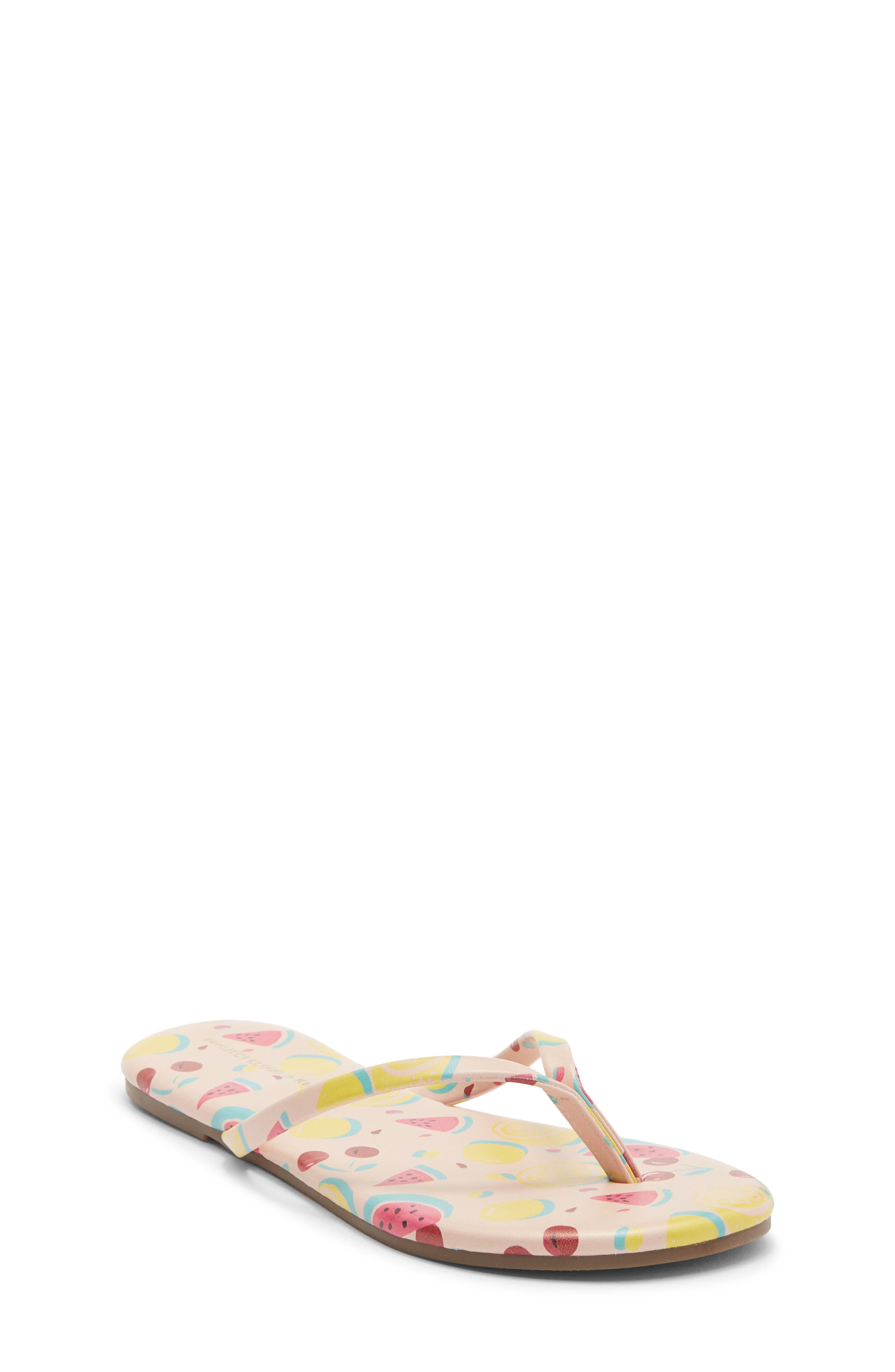 Project Cloud Kids' Little Fountain Flip Flop In Multi