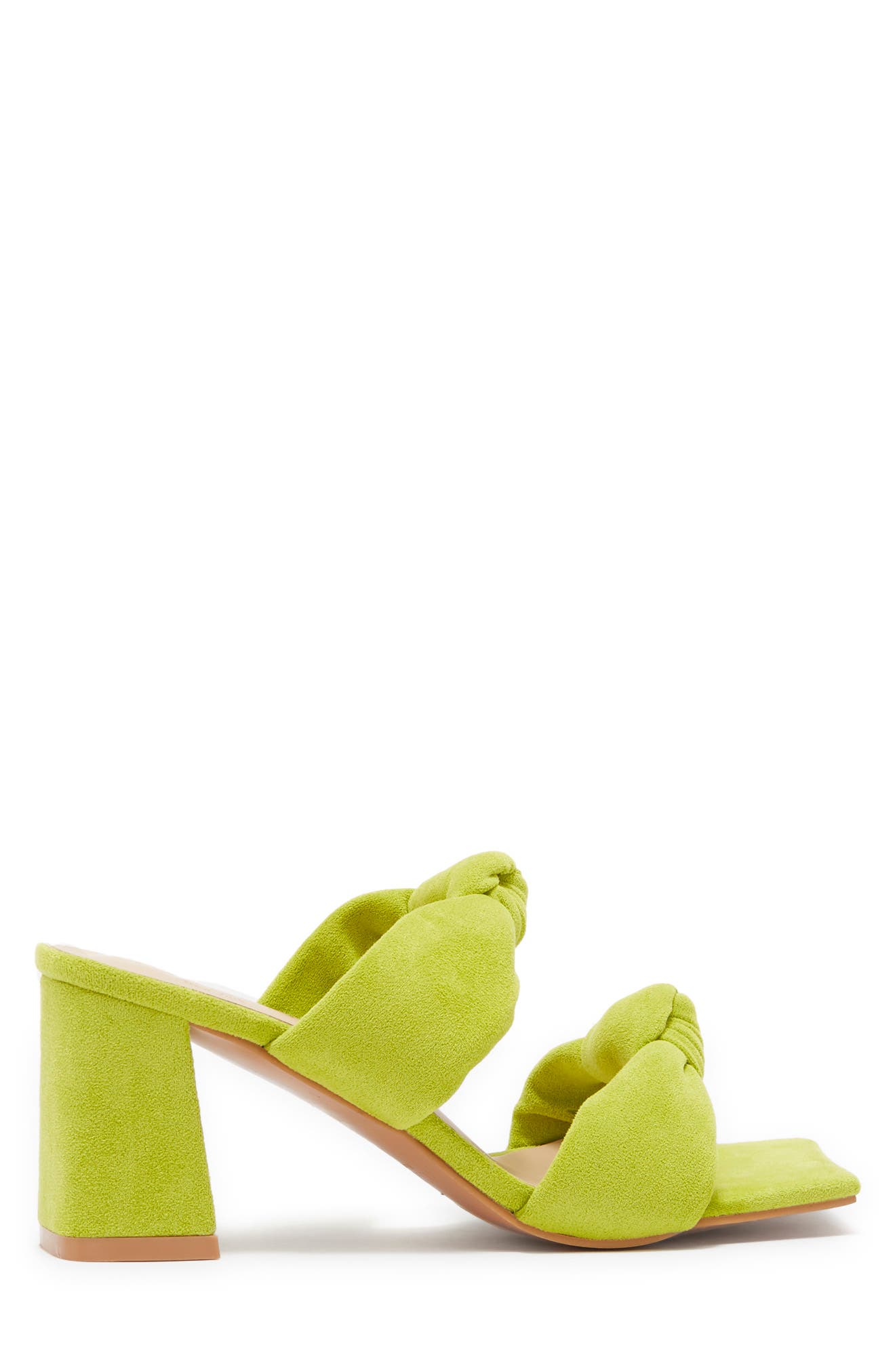 TORGEIS Flamingo Knotted Block Heel Sandal, Alternate, color, Green