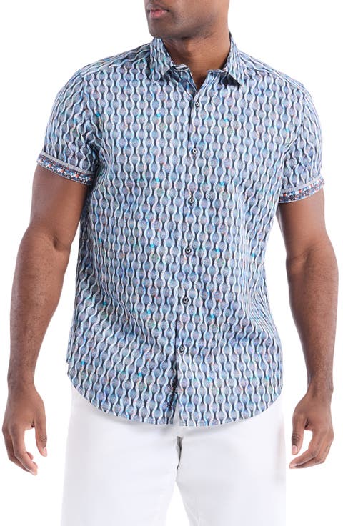 Codnor Short Sleeve Cotton Button-Up Shirt
