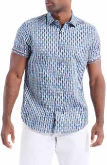 Robert Graham Codnor Short Sleeve Cotton Button-Up Shirt