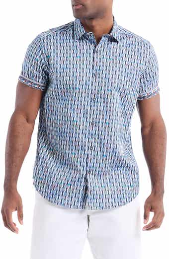 Robert Graham Codnor Short Sleeve Cotton Button-Up Shirt