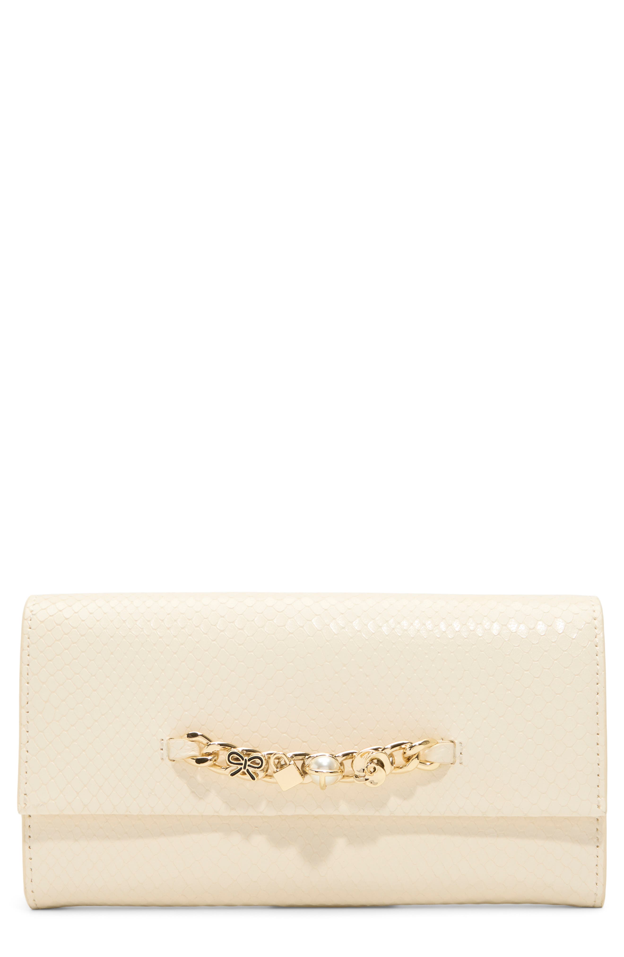 Ted Baker London Evie Charm Leather Clutch