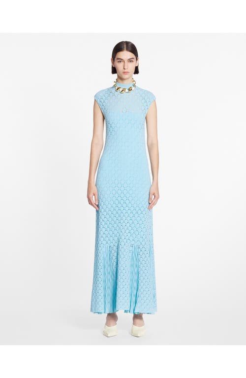 Lanvin Robe Longue Ajustee Pour Femme In Budgie