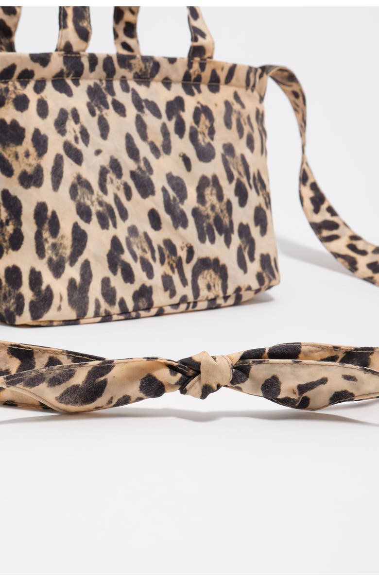Bimba y Lola Leopard Nylon Mini Bag, Alternate, color, Leopard Natural