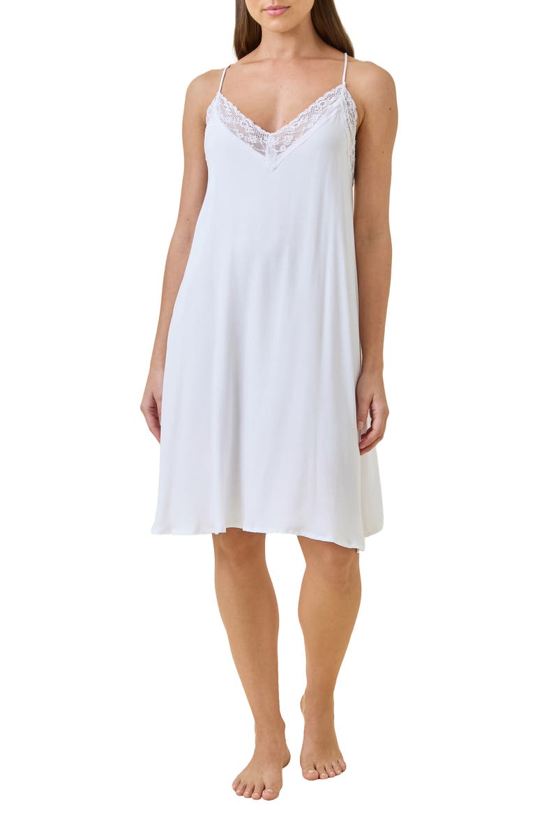 Papinelle Talia Lace Lenzing<sup>™</sup> EcoVero<sup>™</sup> Viscose Night Gown, Alternate, color, 