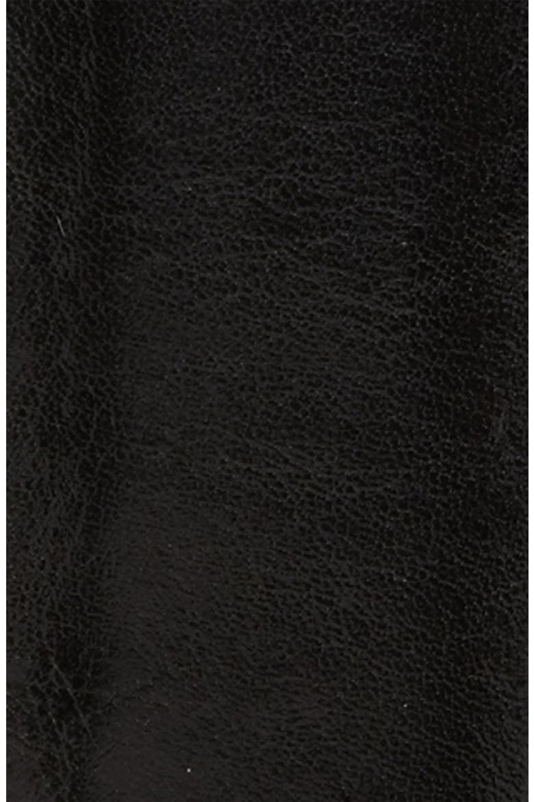 'Cicero' Calfskin Belt, Alternate, color, BLACK
