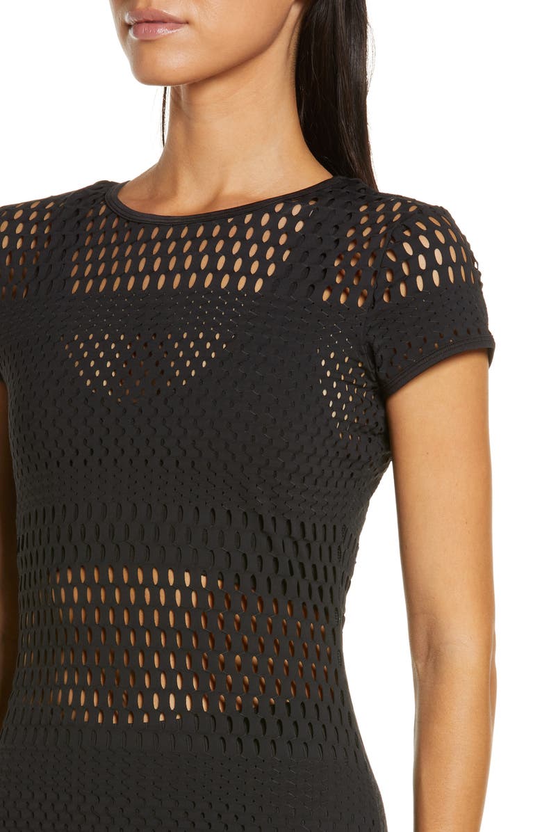 Alo Haute Girl Summer Mesh Body-Con Dress | Nordstrom
