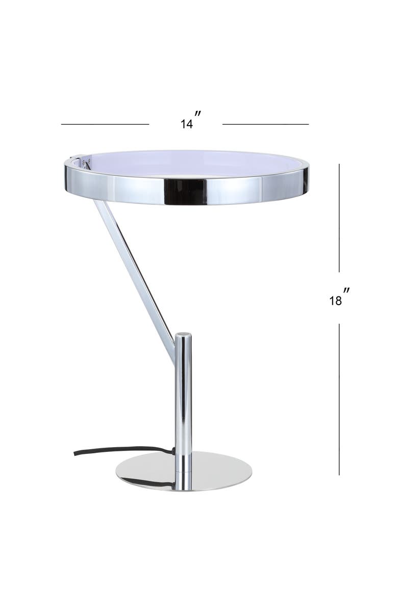 Owen Integrated LED Metal Table Lamp, Alternate, color, Chrome