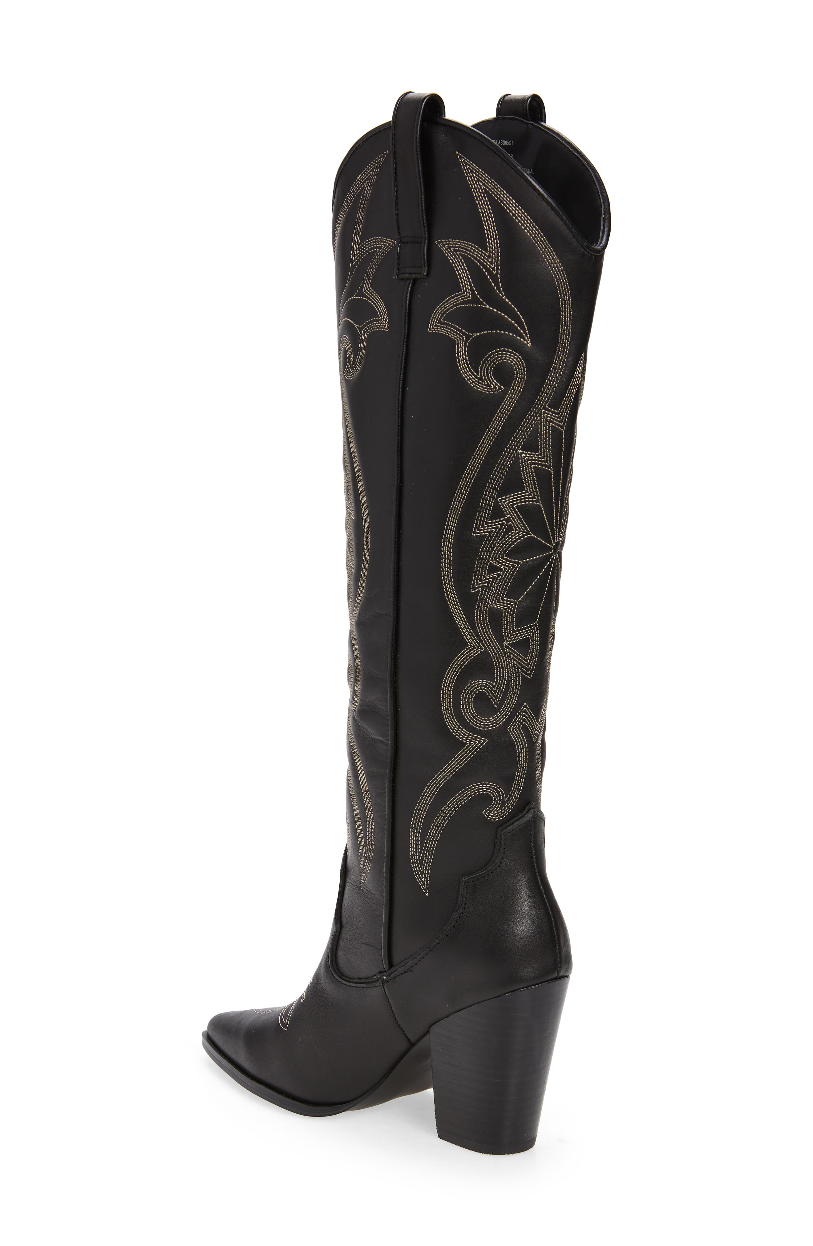 Steve Madden Lasso Knee High Western Boot, Alternate, color, 