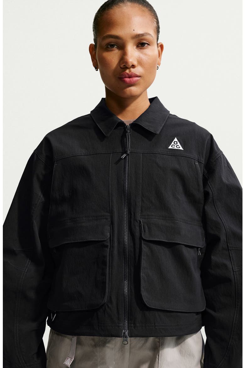 ACG Smith Summit UV Resistant Water Repellent Jacket, Alternate, color, 010 BLACK/SMTWHT