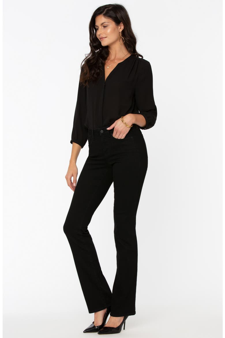 Barbara High Stretch Denim Bootcut Jeans, Alternate, color, BLACK