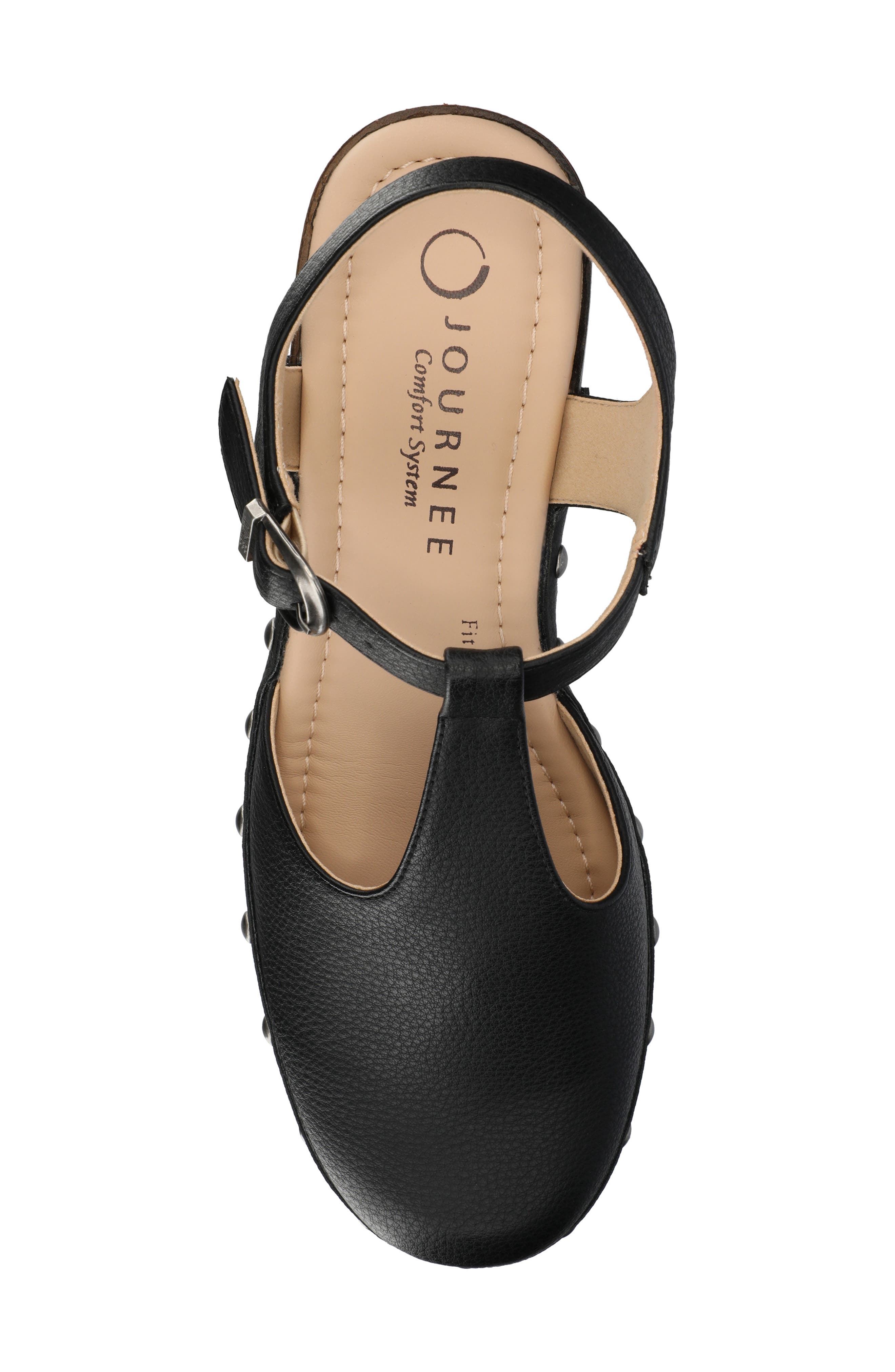 Sicily T-Strap Platform Sandal, Alternate, color, BLACK